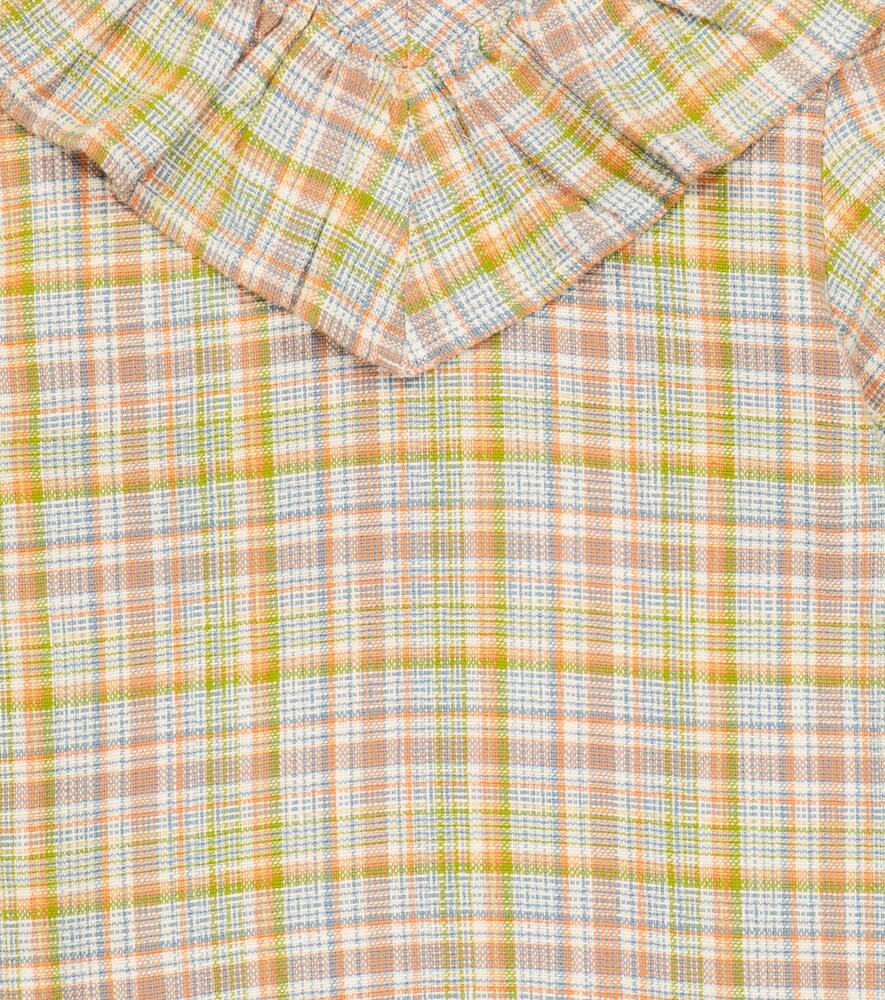 The New Society Constanza Checked Cotton Dress In Constanza Check