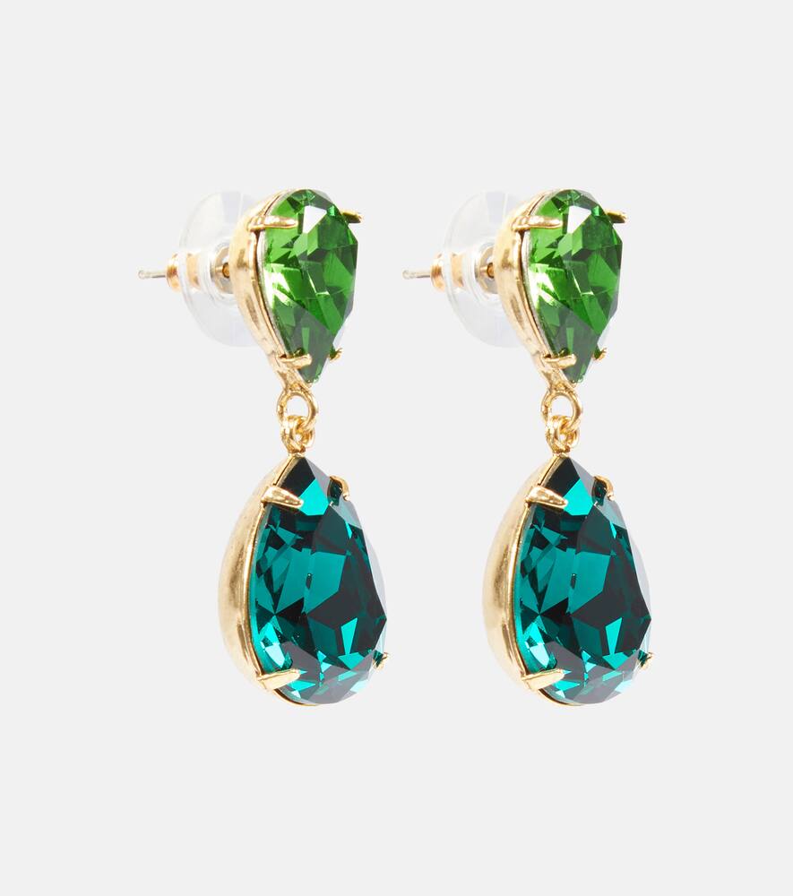 Jennifer Behr Judy Drop Earrings In Green