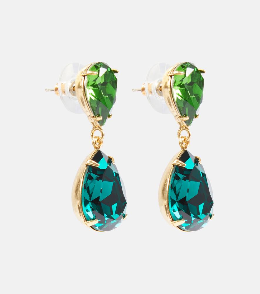 Shop Jennifer Behr Judy Drop Earrings In Green