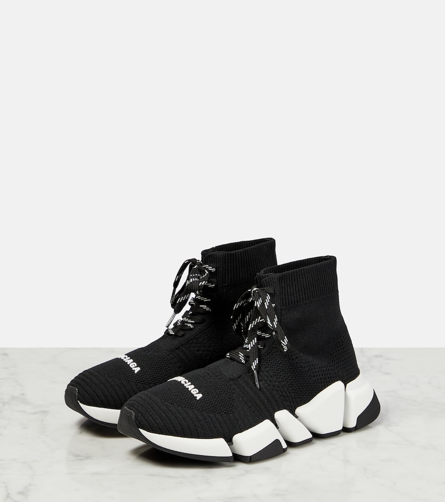 Balenciaga Speed 2.0 Sneakers In Black/white/black