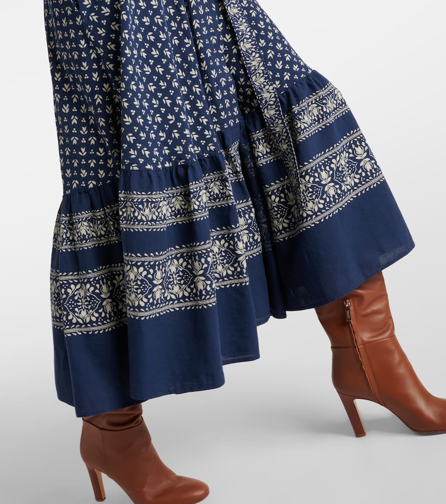 Polo Ralph Lauren Floral-print Wrap Dress In Blue