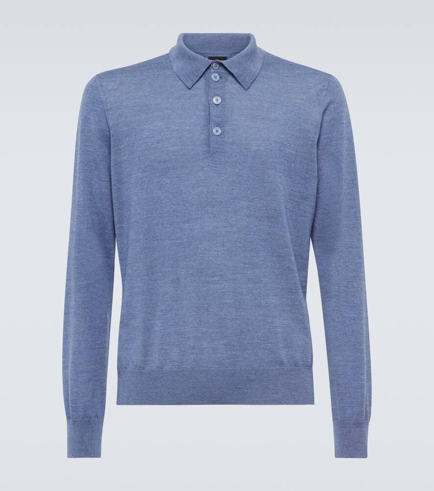 Giorgio Armani Virgin wool polo sweater