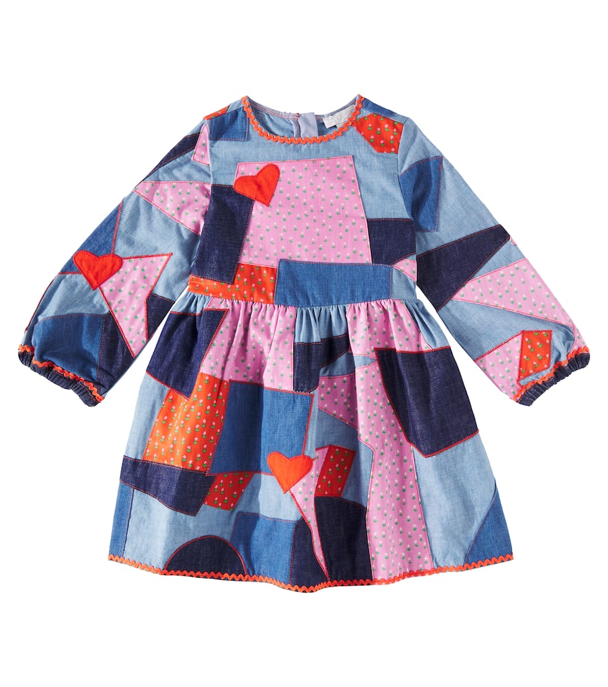 Stella McCartney Kids Patchwork denim dress