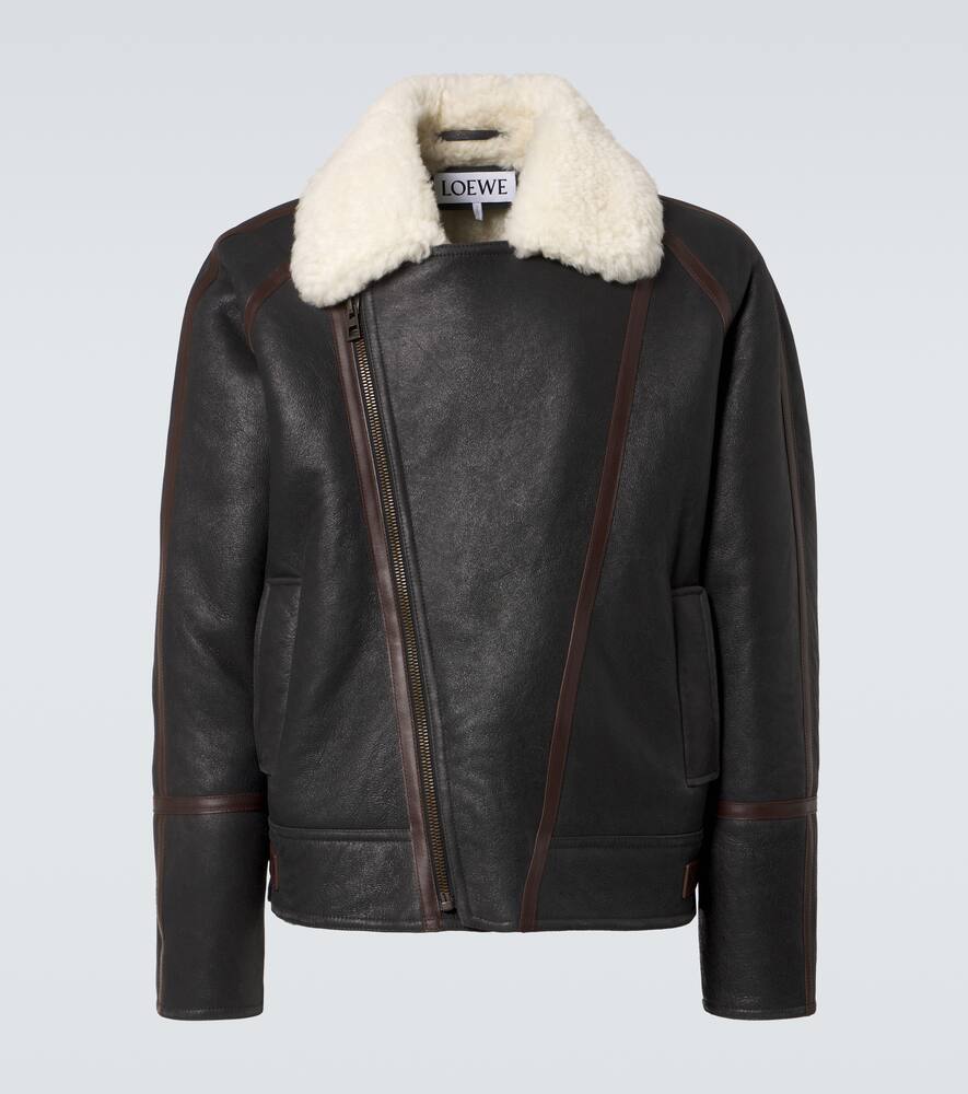 Loewe Shearling-lined leather jacket