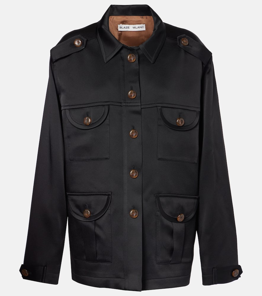 Shop Blazé Milano Sahari Jacket In Black
