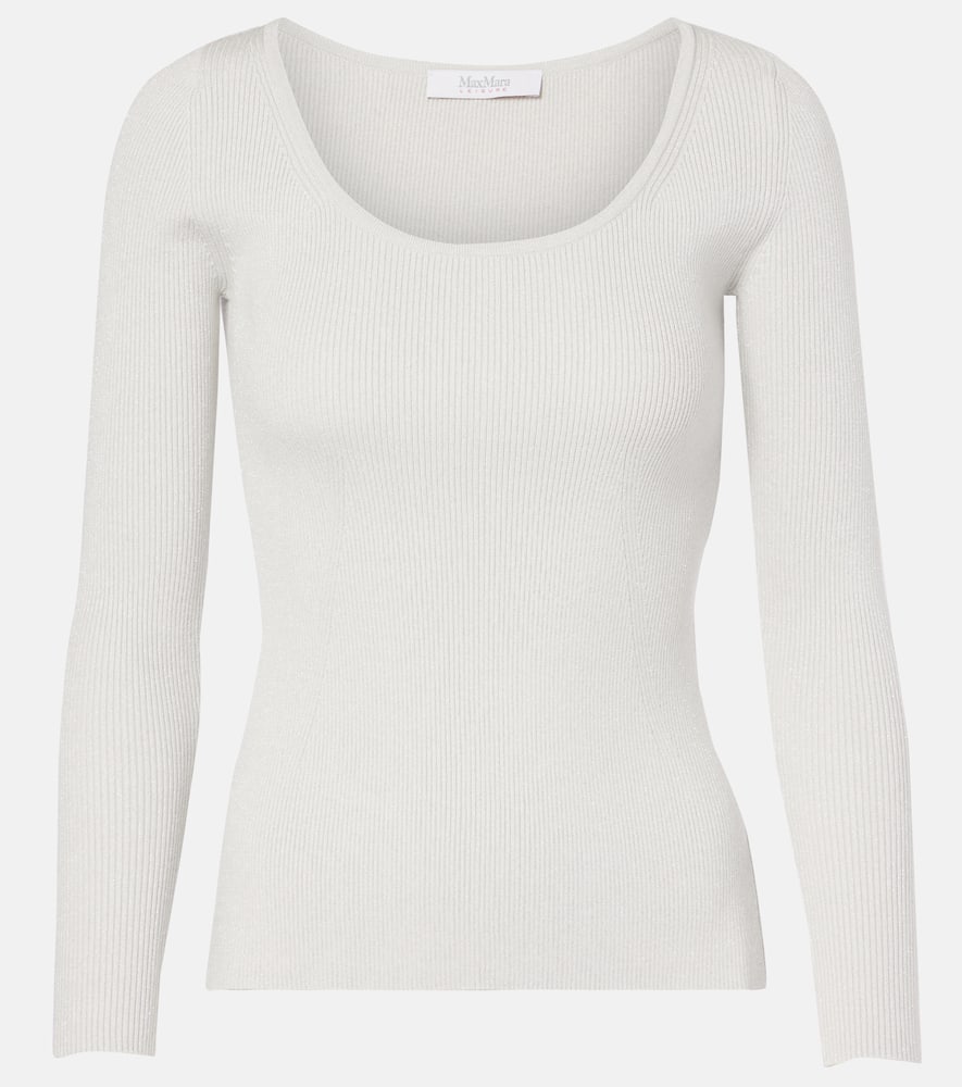 Max Mara Leisure Ondina lamé top
