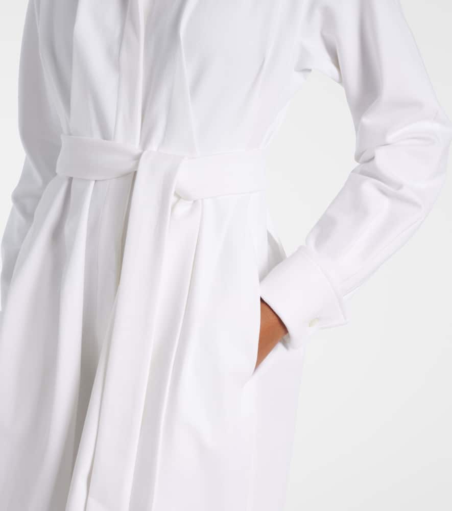 Max Mara Arezzo Gabardine Shirt Dress In White