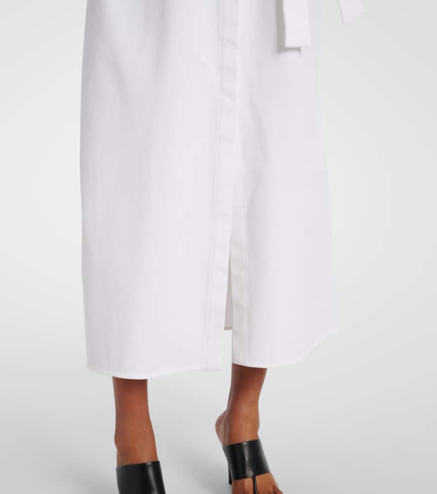 Max Mara Arezzo Gabardine Shirt Dress In White