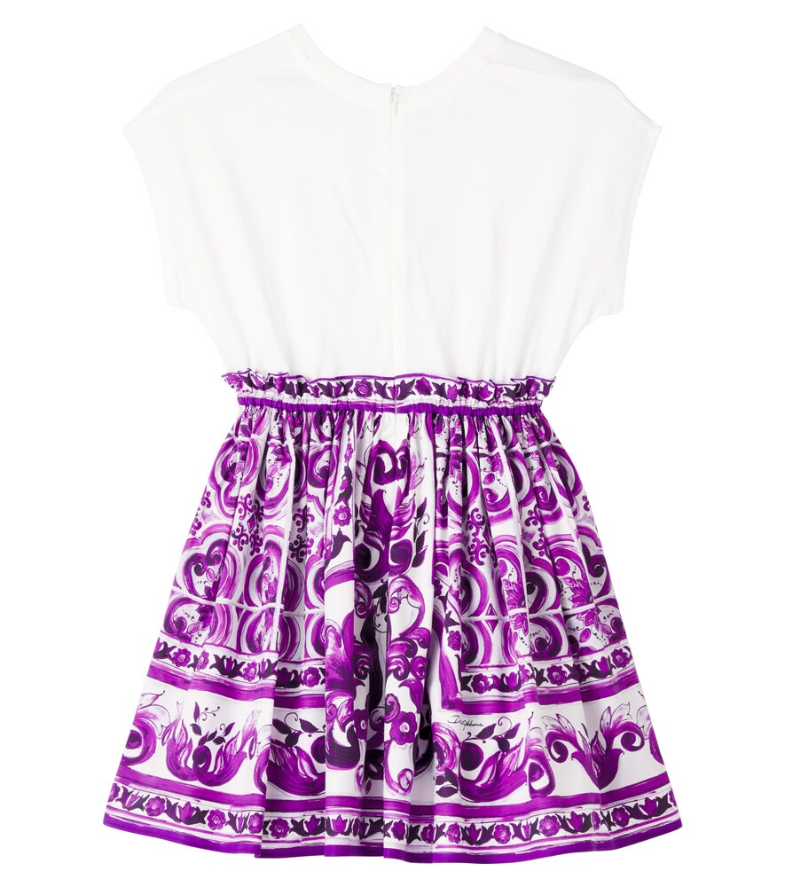  Dolce&gabbana Kids Dolce&gabbana Kids Robe Dg Majolica En Coton 
