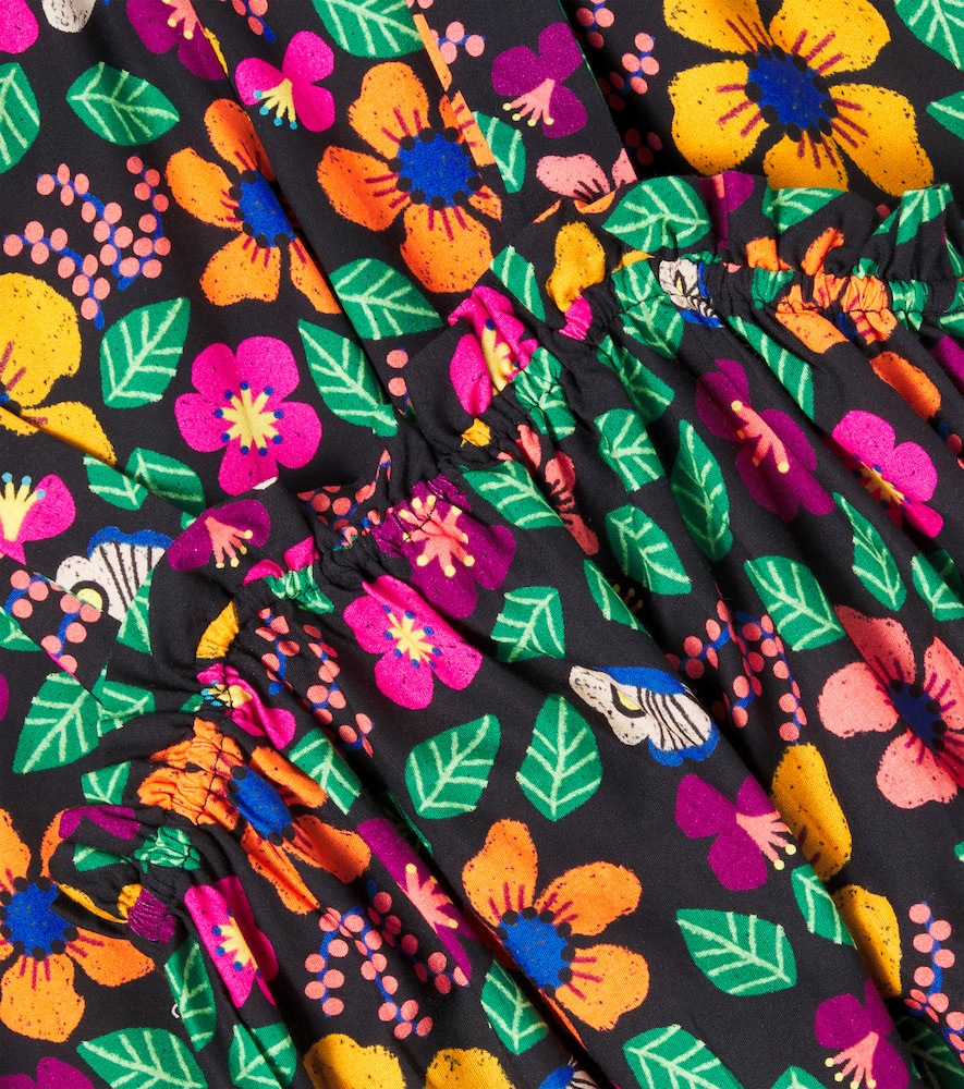 Fabula Fábula Frescor Floral Cotton Top And Pants Set In Multi