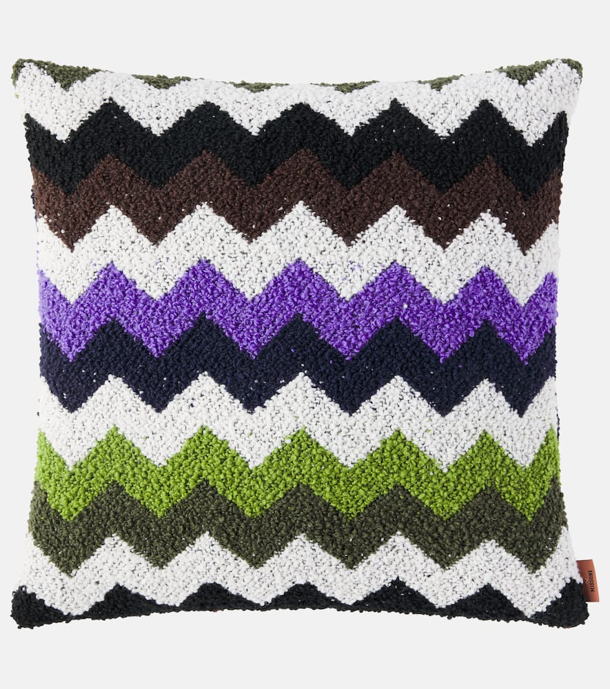 Missoni Riccio Zigzag Teddy Cushion In Multi
