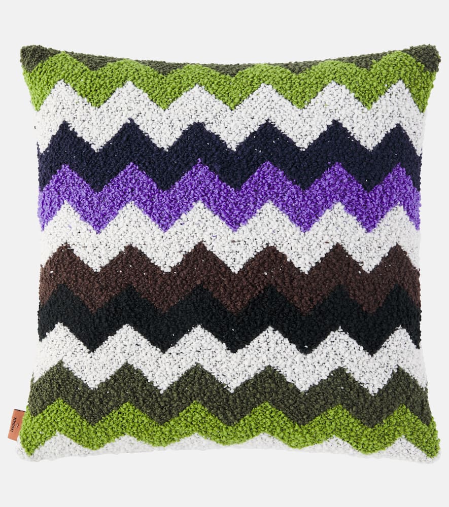 Missoni Riccio Zigzag Teddy Cushion In Multi