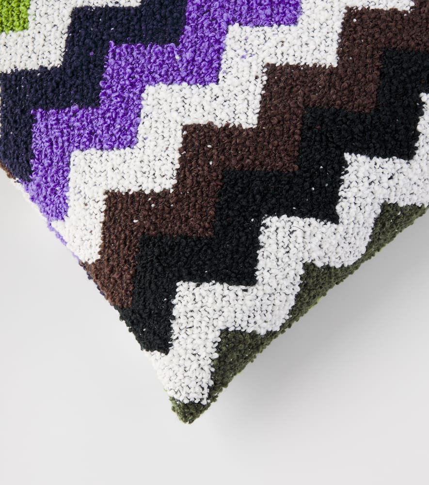 Missoni Riccio Zigzag Teddy Cushion In Multi