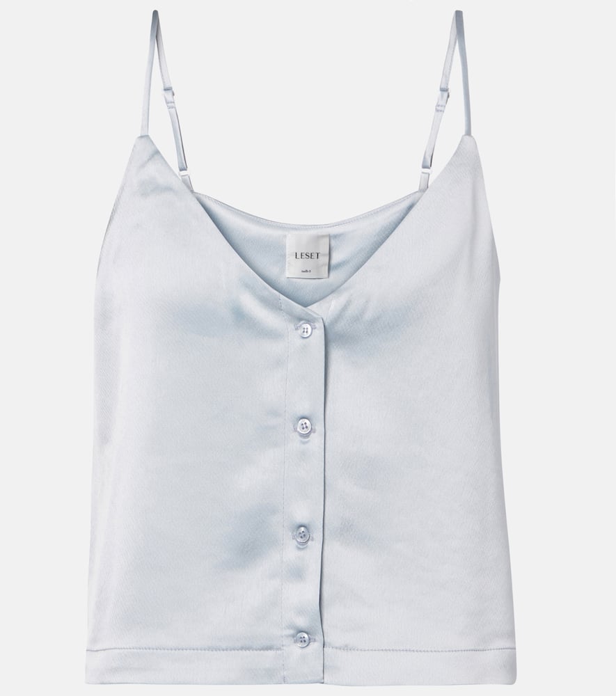 Barb Button satin camisole