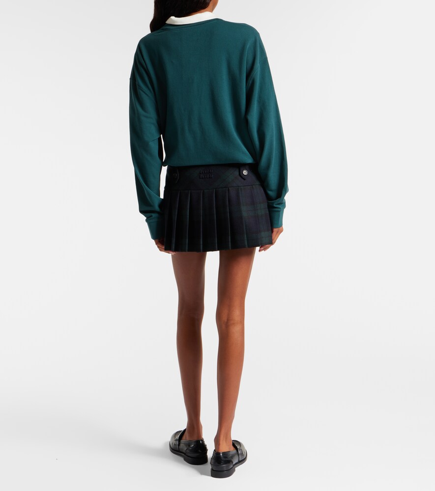  Miu Miu Miu Miu Minirock Aus Schurwoll-twill 