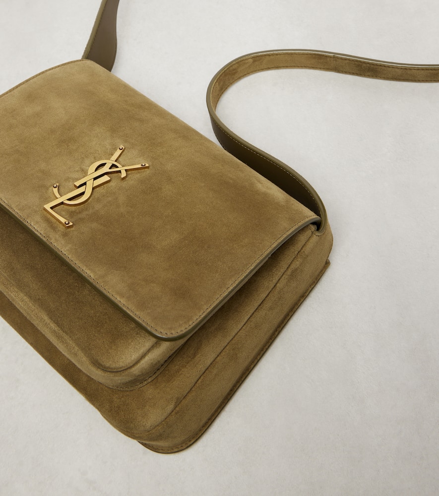 Saint Laurent Niki Cassandre Suede Shoulder Bag