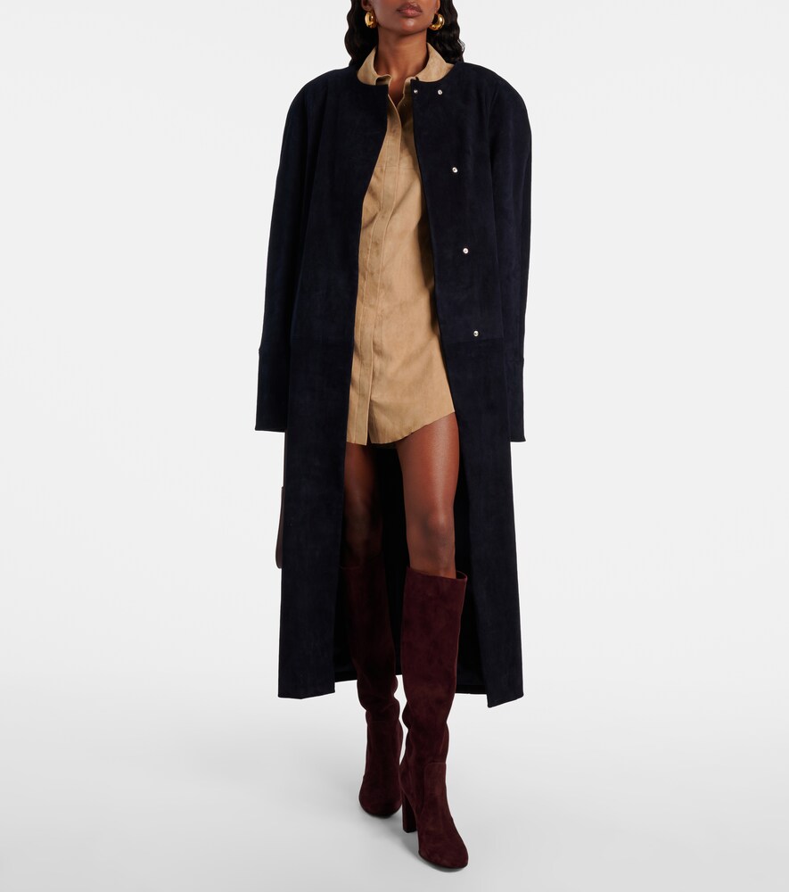 Stouls Geraldine suede shirt dress
