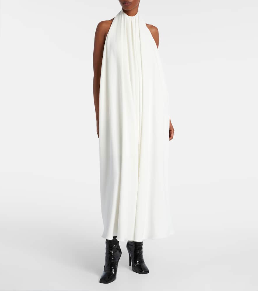 Givenchy Draped Maxi Dress In Red