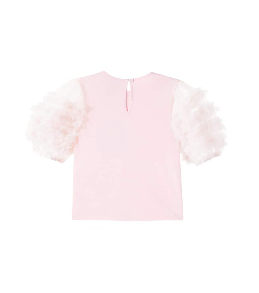 Tutu Du Monde Diamond Dust Tulle And Jersey Top In Pink