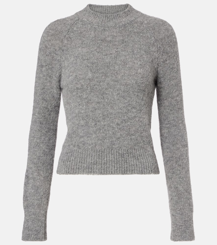 Dries Van Noten Alpaca And Wool-blend Sweater In Gray