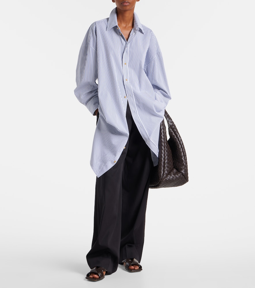 Bottega Veneta Striped cotton poplin shirt