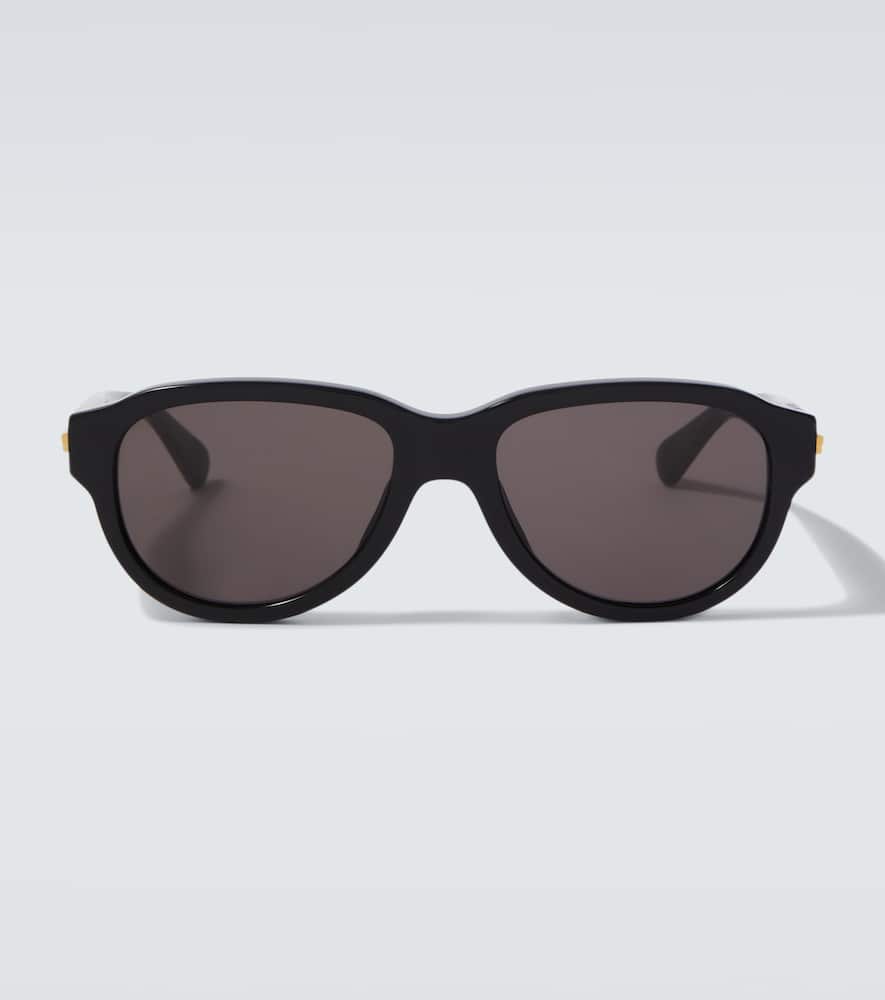 Bottega Veneta Stretch Round Sunglasses In Black