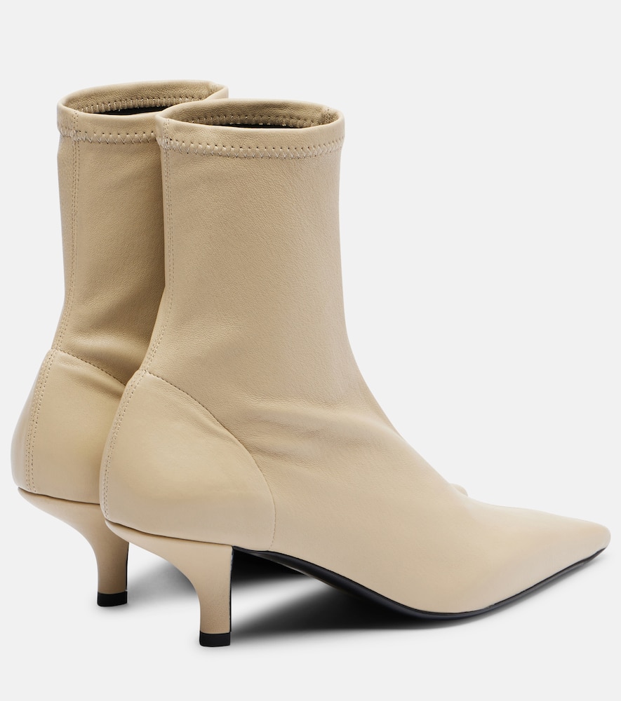Totême Leather Boots In White