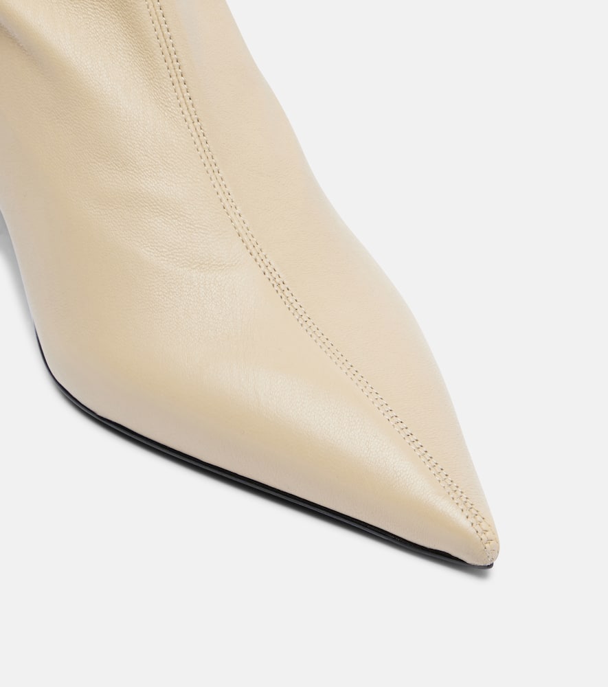 Totême Leather Boots In White