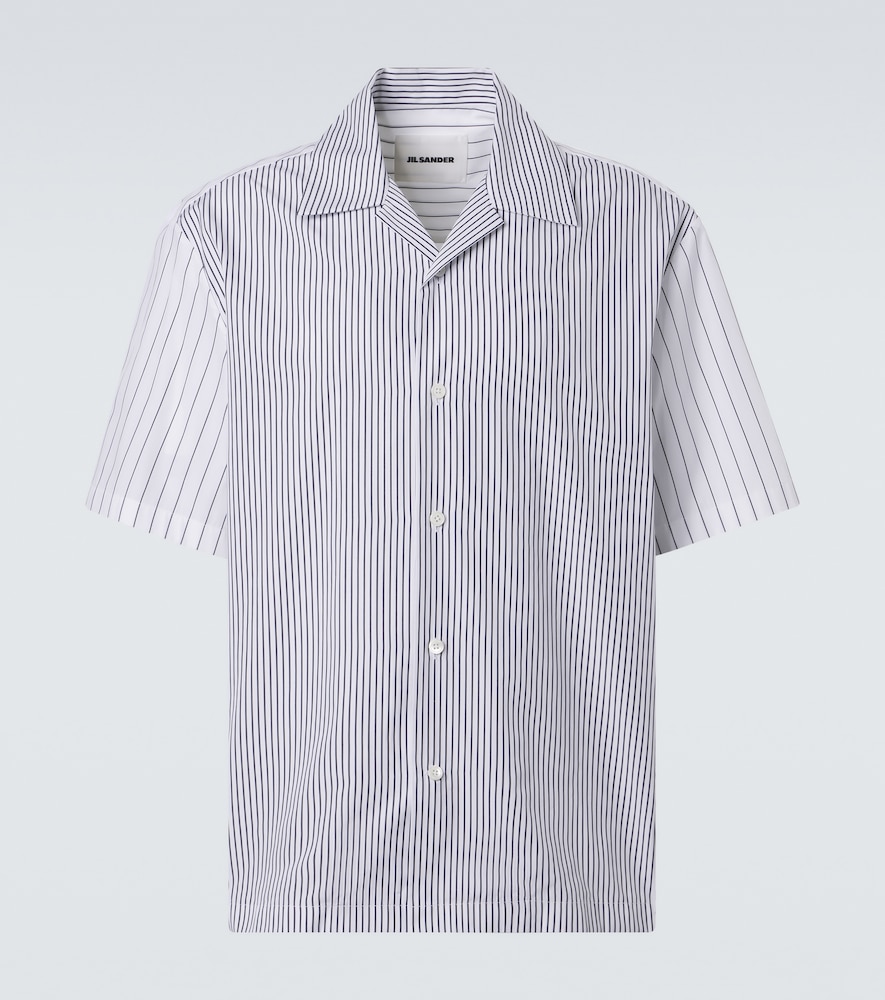 Jil Sander Jil Sander Striped cotton bowling shirt　Jil Sander ストライプコットンボーリングシャツ