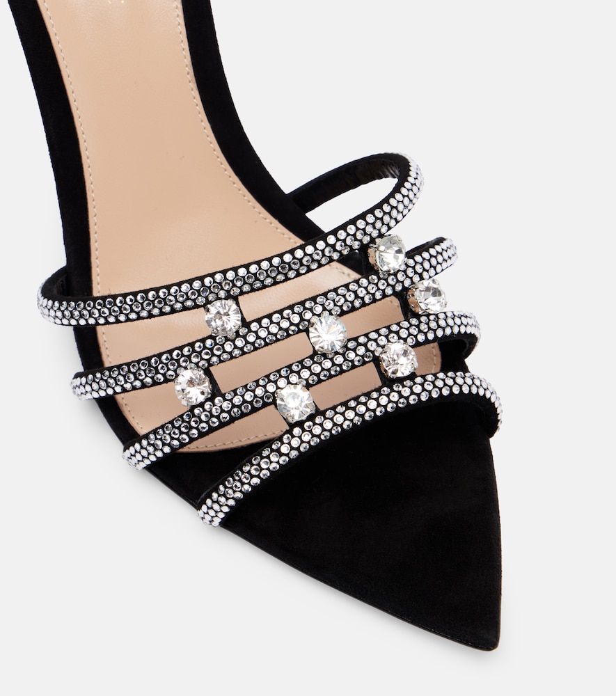 Elizabeth Crystal-Embellished Mules