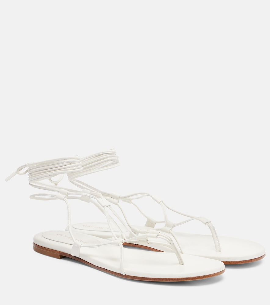 Gianvito Rossi Leather gladiator sandals
