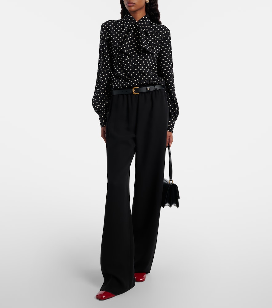  Valentino Valentino Weite Hose Aus Cady Couture 