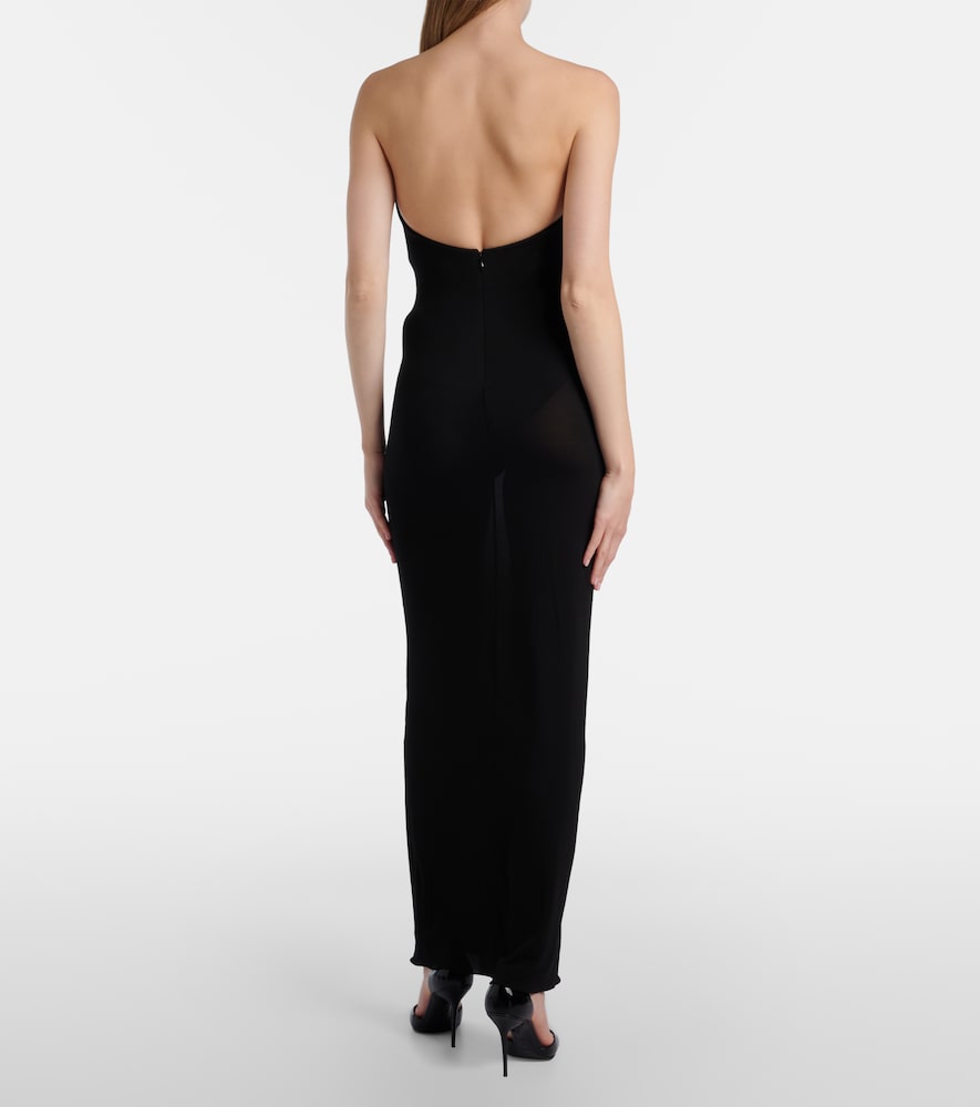  Alaia Alaia Sheer Jersey Cocktail Dress 
