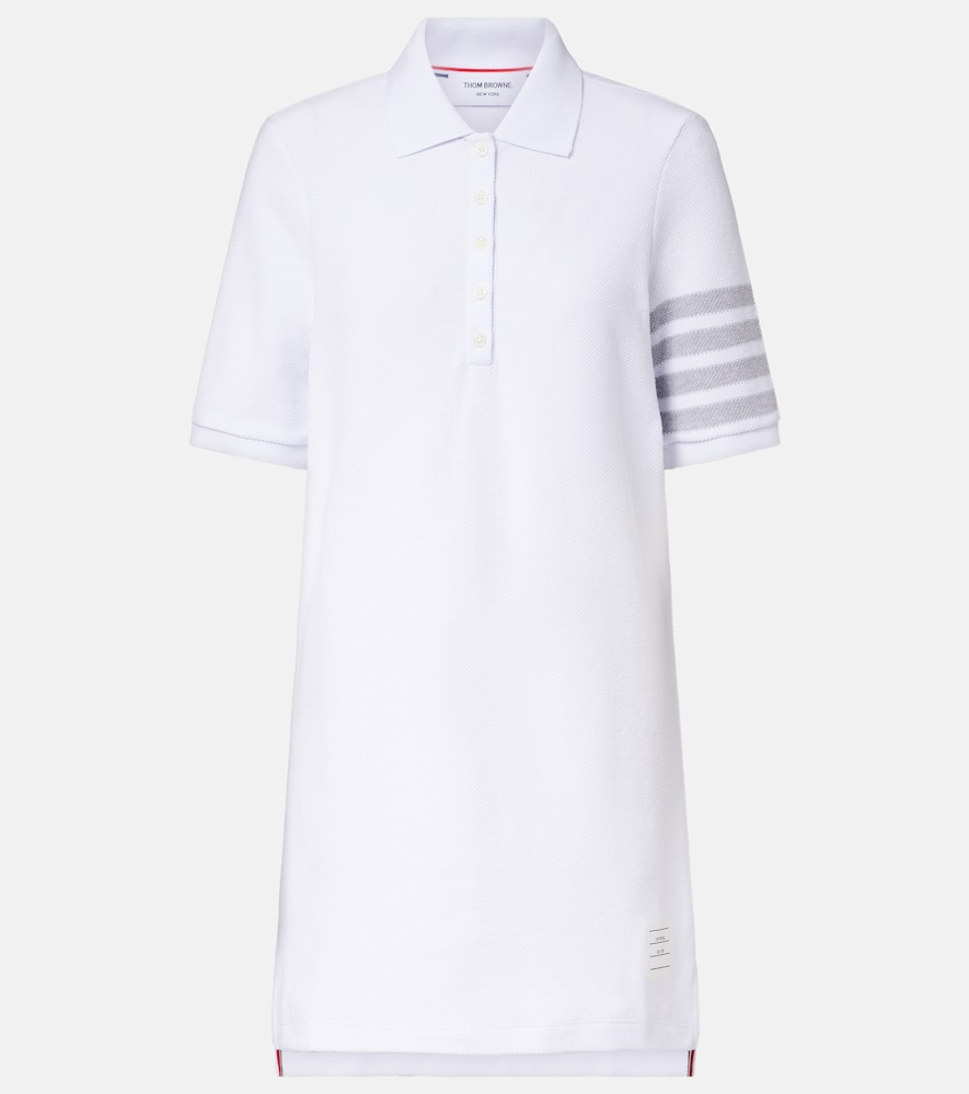 Thom Browne 4-Bar cotton piqué polo dress