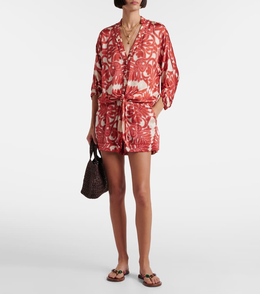 Poupette St Barth Azia Printed Top In Multi