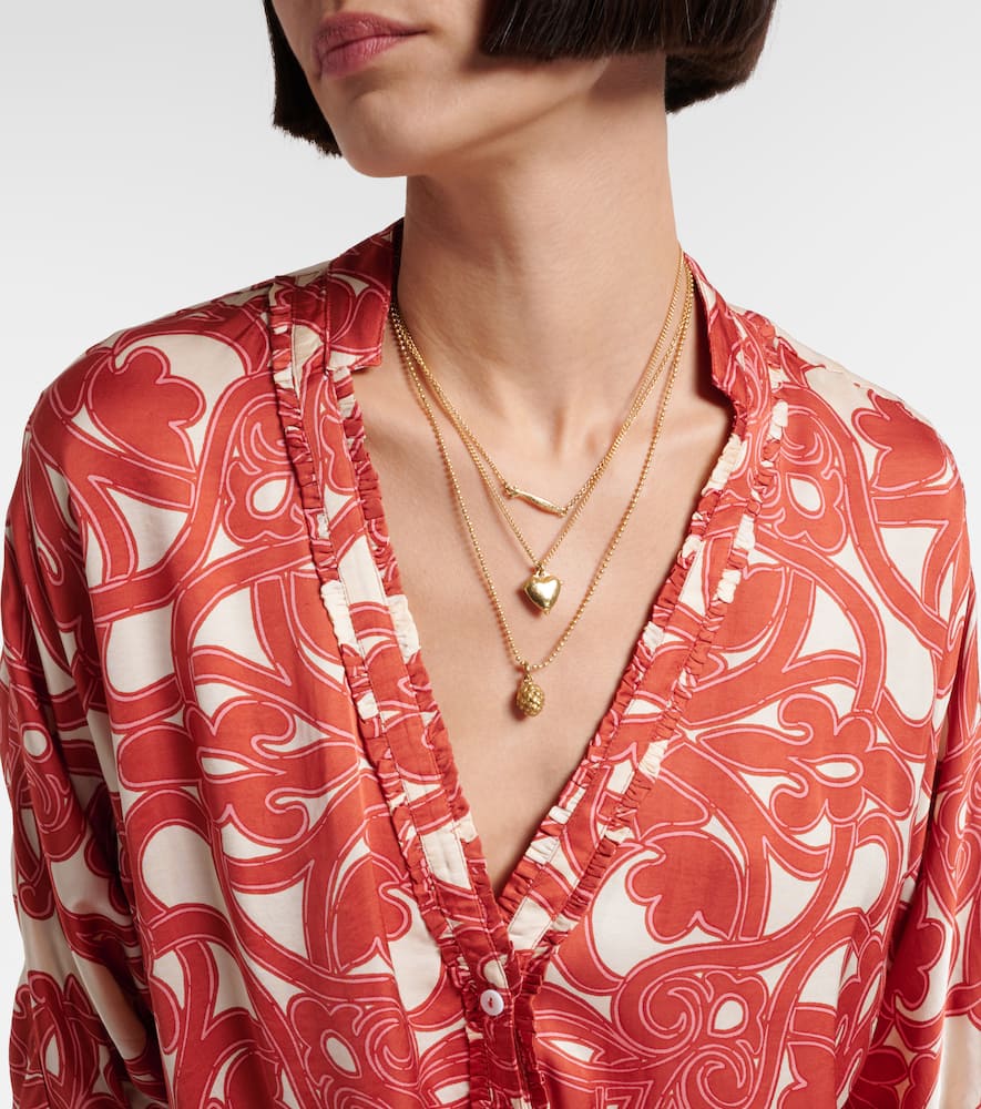 Poupette St Barth Azia Printed Top In Multi