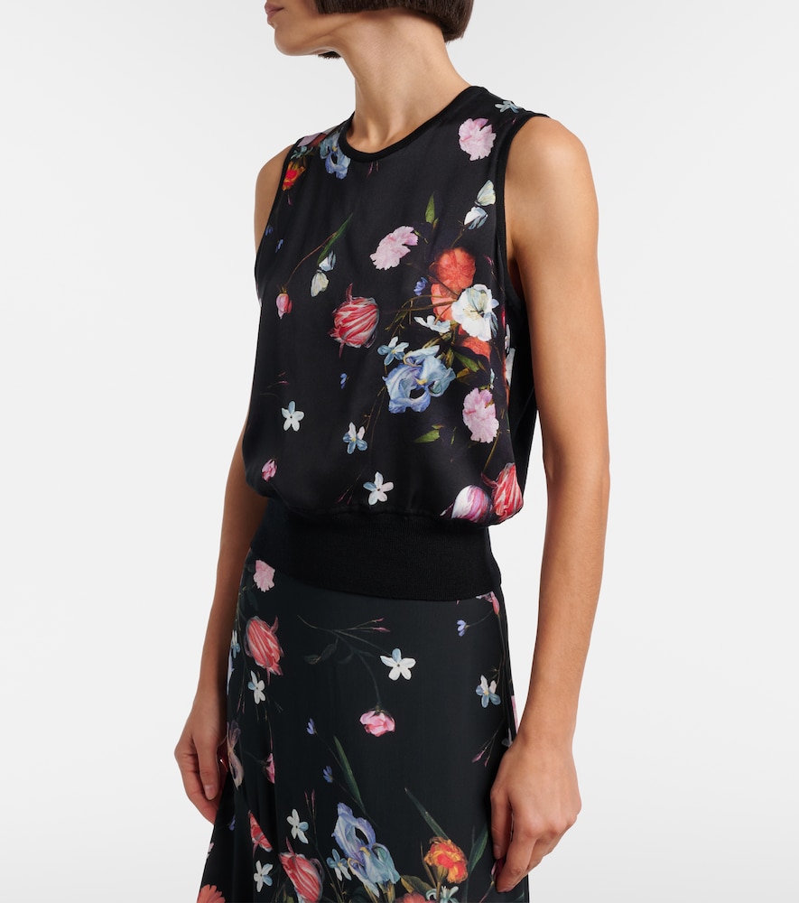  Erdem Erdem Floral Printed Wool Top 