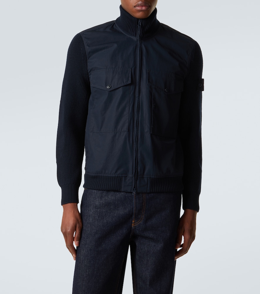  Stone Island Stone Island Bomberjacke Compass Aus Baumwolle 