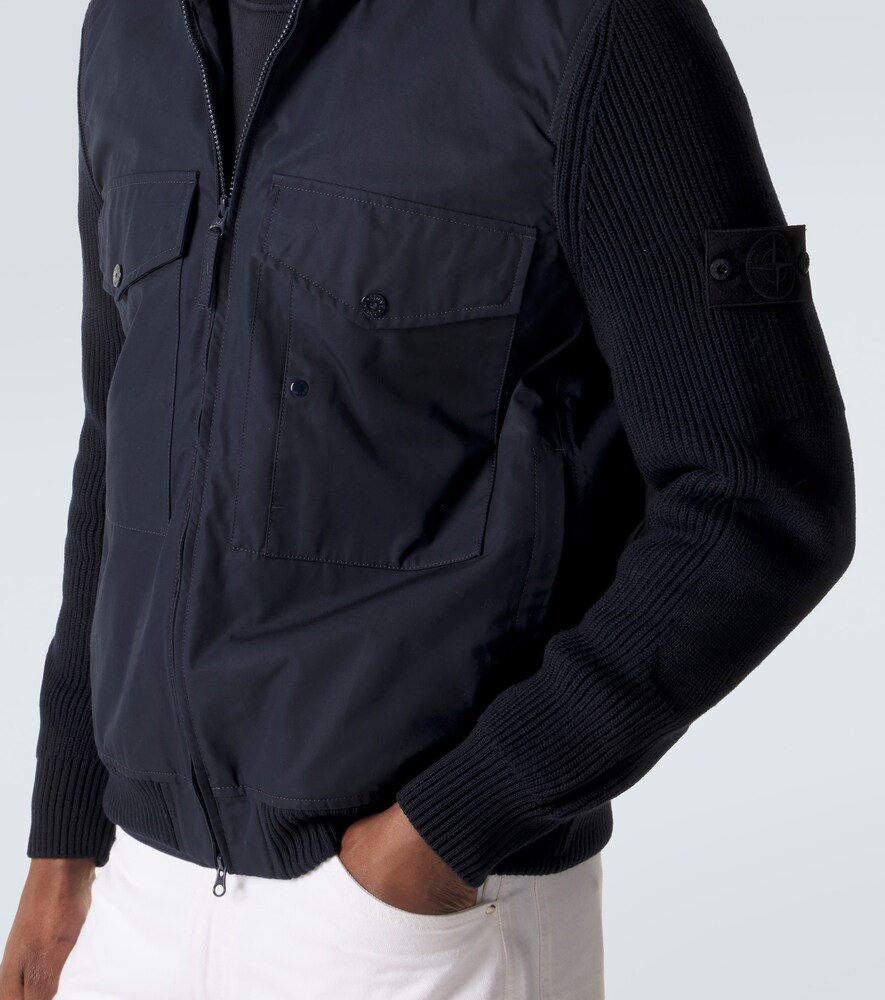  Stone Island Stone Island Bomberjacke Compass Aus Baumwolle 