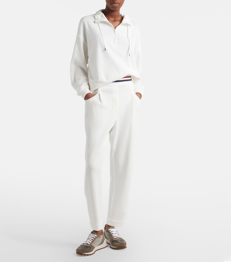 Brunello Cucinelli Cotton-blend tapered pants