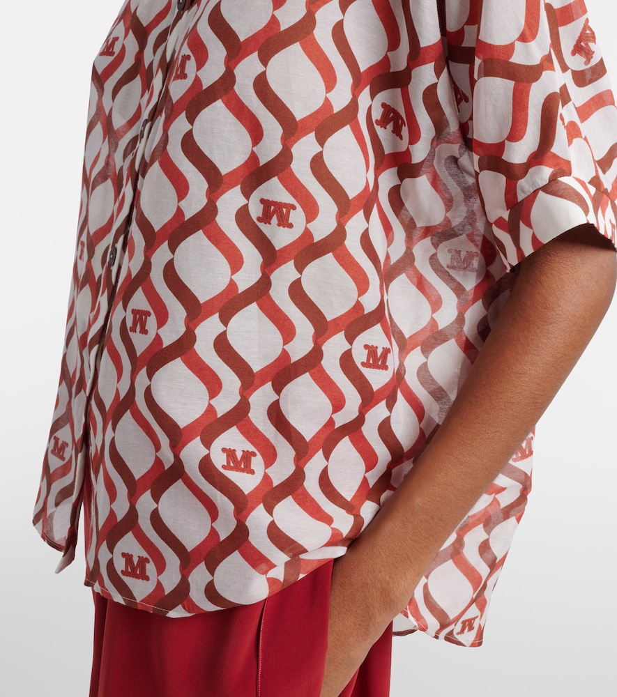  Max Mara Max Mara Bedrucktes Hemd Ariete Aus Baumwolle Und Seide 