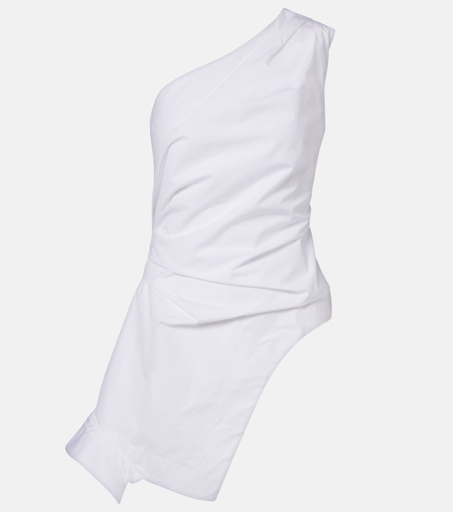 Rohe Róhe Asymmetric one-shoulder cotton poplin top