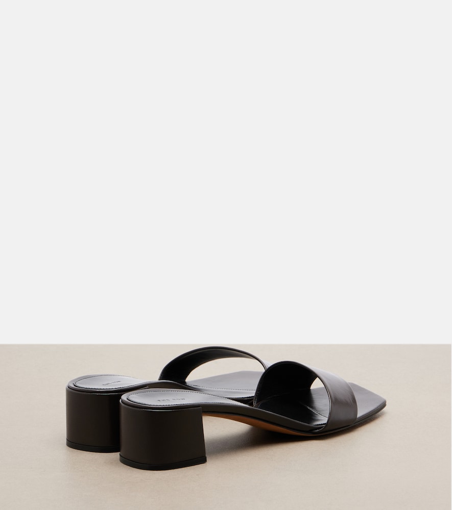  The Row The Row Pantoletten Chocolate Aus Leder 