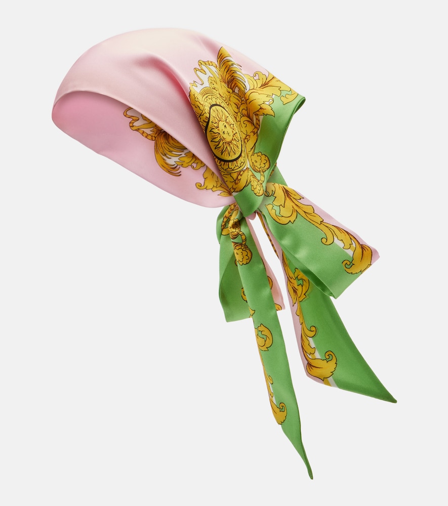 Versace Printed silk twill scarf | Thumbnail 6