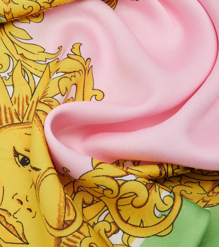  Versace Versace Printed Silk Twill Scarf 