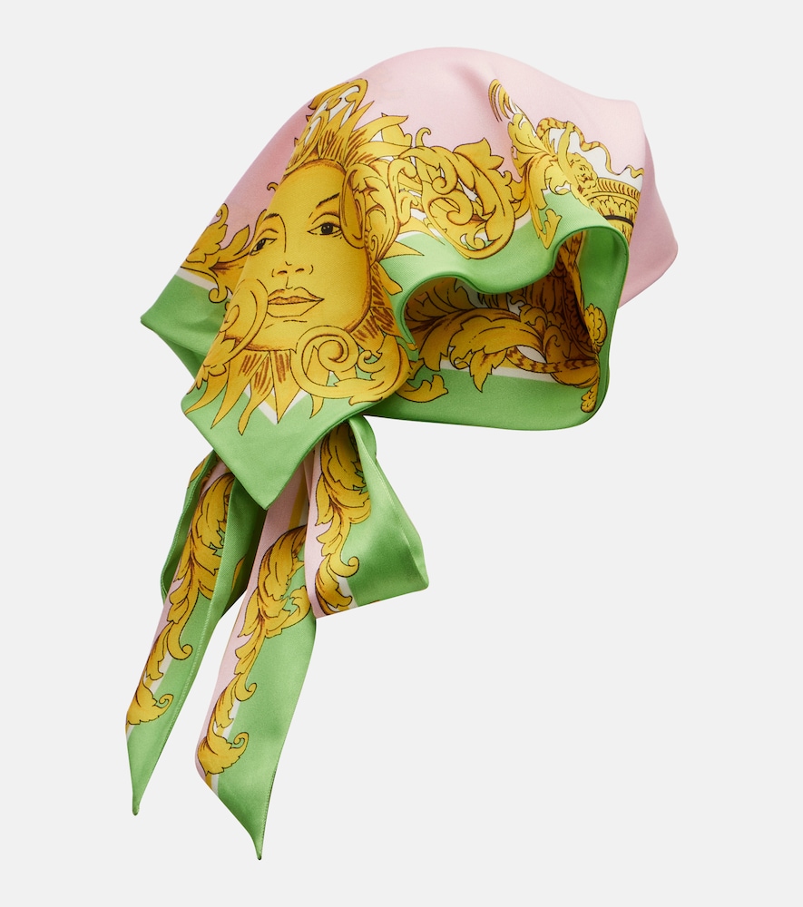  Versace Versace Printed Silk Twill Scarf 