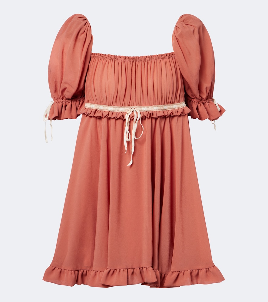 Chloé Minikleid aus Seidengeorgette
