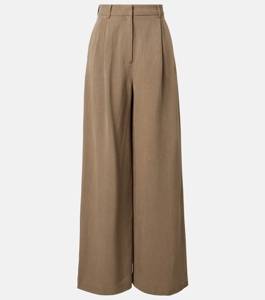 The Frankie Shop Marfa pleated wide-leg pants