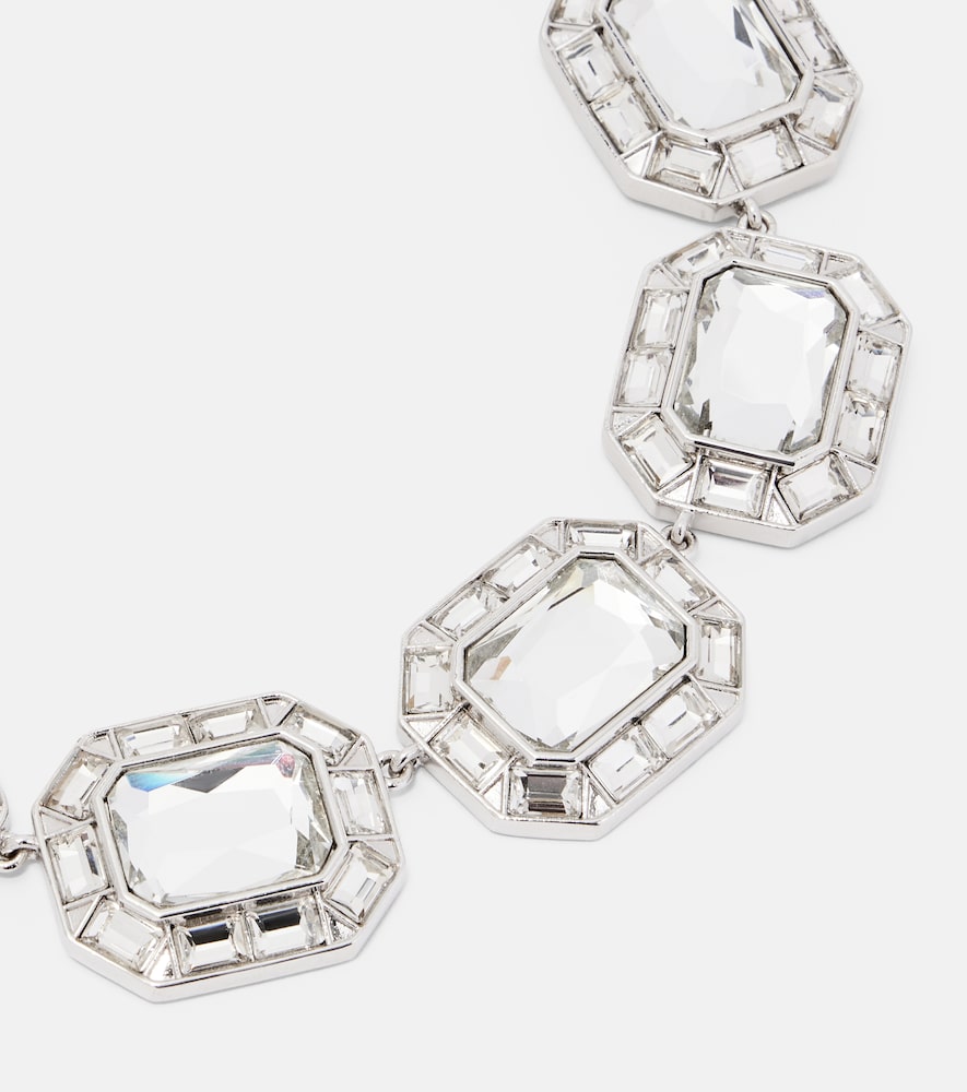  Self-portrait Self-portrait Crystal-embellished Choker 
