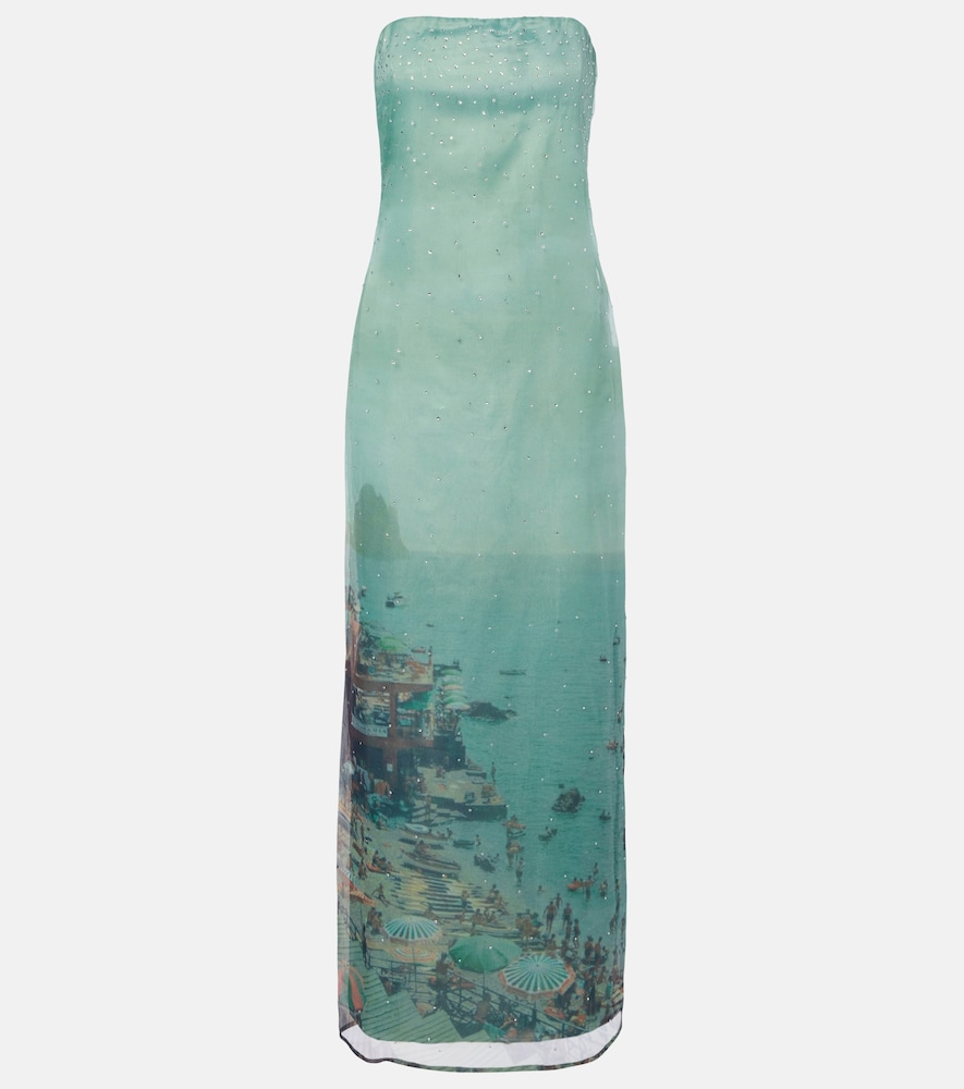 Abito lungo Amara in organza